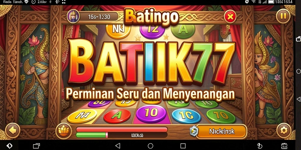 Screenshot permainan Bingo yang menarik di BATIK77.