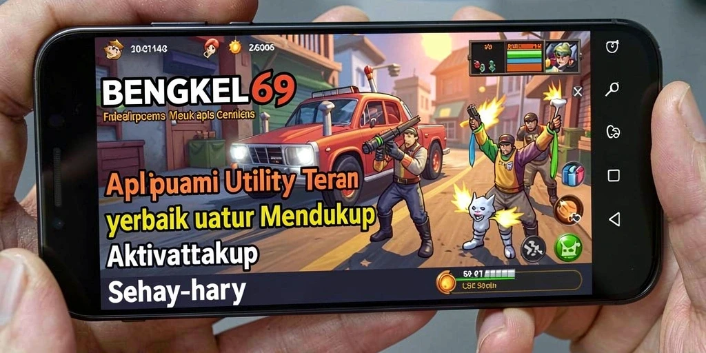 Tampilan utama BENGKEL69 menampilkan berbagai fitur canggih Utility.