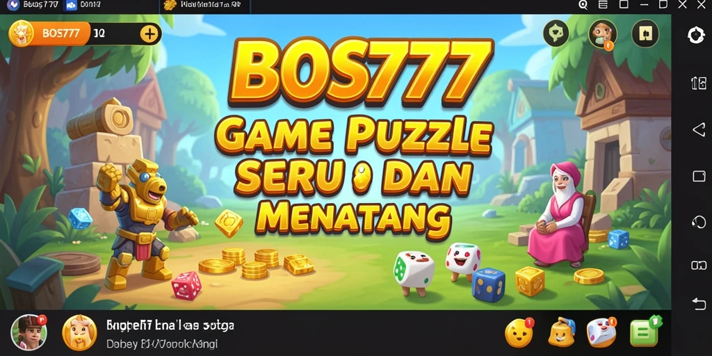 Tampilan gameplay BOS777 yang menarik dan penuh warna.