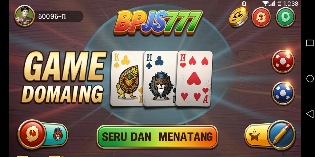 Tampilan permainan Domino yang seru dari BPJS777.