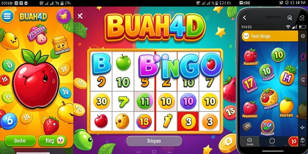 Screenshot BUAH4D menampilkan gameplay seru bingo yang menawan.