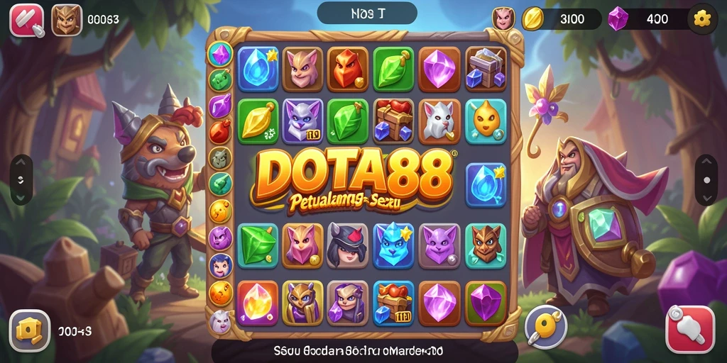 Tampilan gameplay DOTA88 yang penuh warna dan menarik.