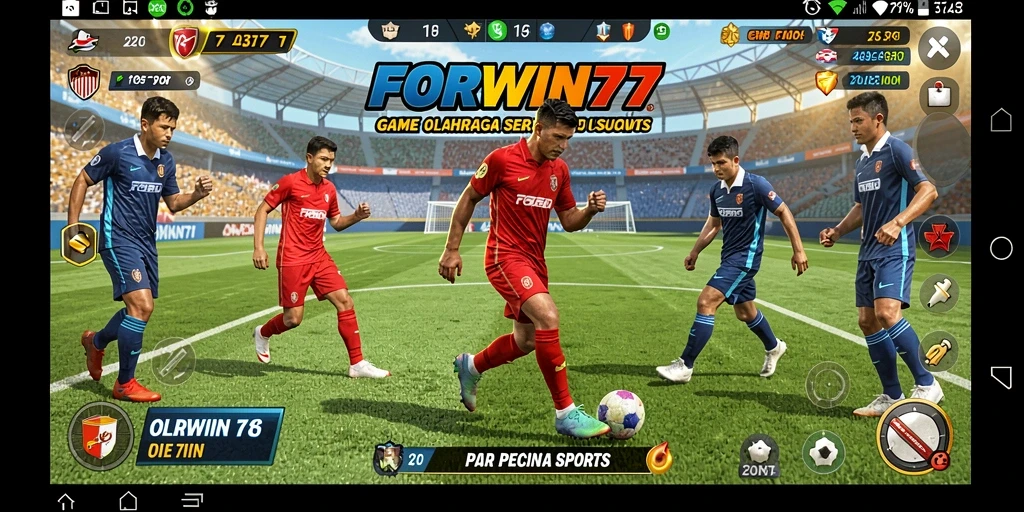 Tampak aksi seru gameplay FORWIN77 dalam olahraga.