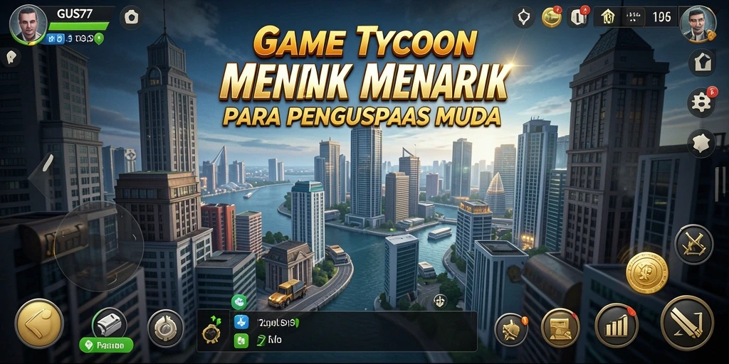 Tampilan screenshot GUS77 yang menunjukkan gameplay Tycoon yang seru.