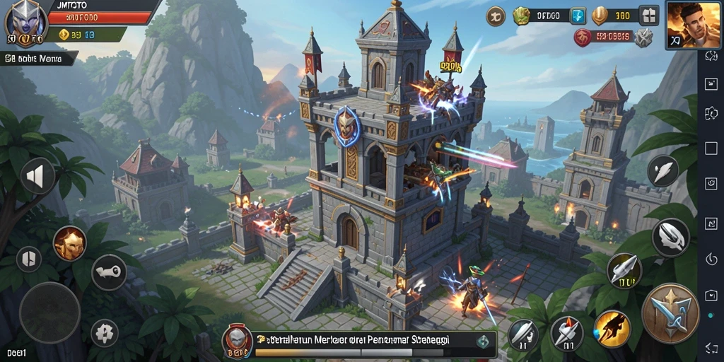 Tampilan gameplay menawan dari JMTOTO yang penuh aksi Tower Defense.