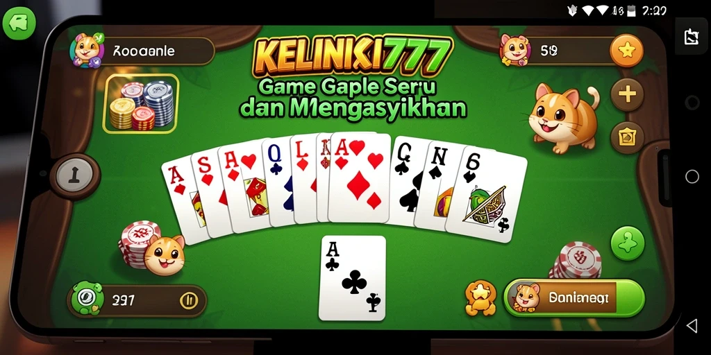 Screenshot gameplay KELINCI777 menampilkan momen seru bermain Gaple.