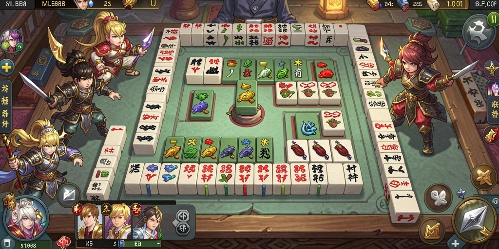 Tampilan gameplay Mahjong yang memukau di MLBB8.