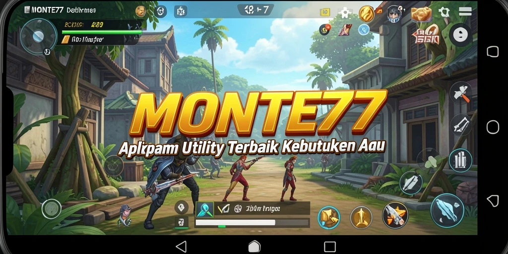 Screenshot utama MONTE77 menampilkan antarmuka user-friendly yang intuitif.
