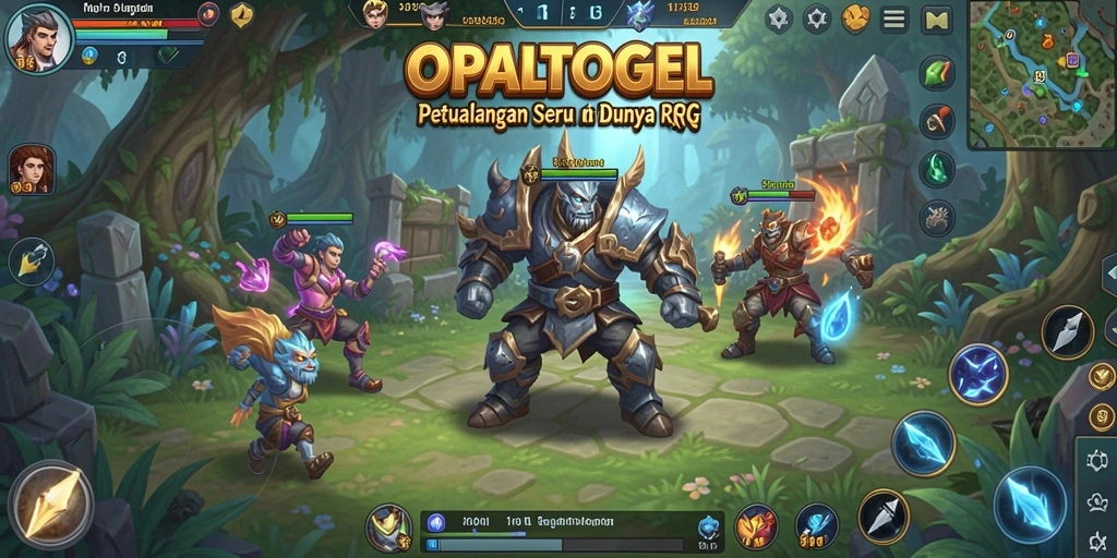 Tampilan seru dari gameplay RPG di OPALTOGEL.