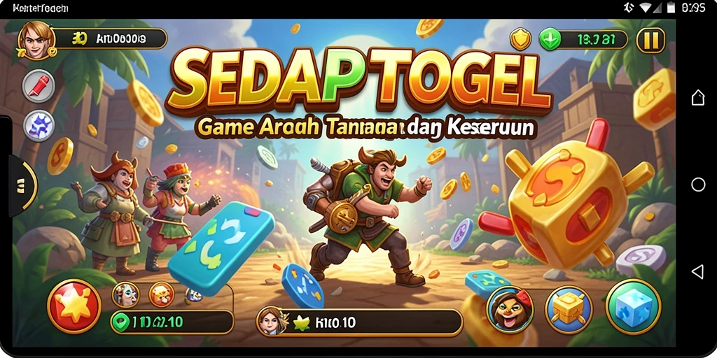Tampilan gameplay SEDAPTOGEL yang seru dan penuh warna.