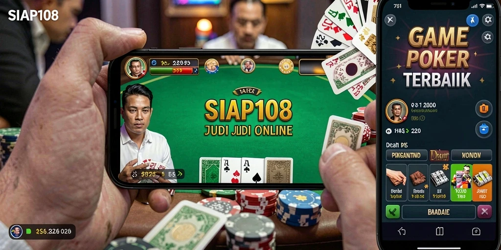 Tampilan menarik dari gameplay SIAP108 yang penuh strategi poker.