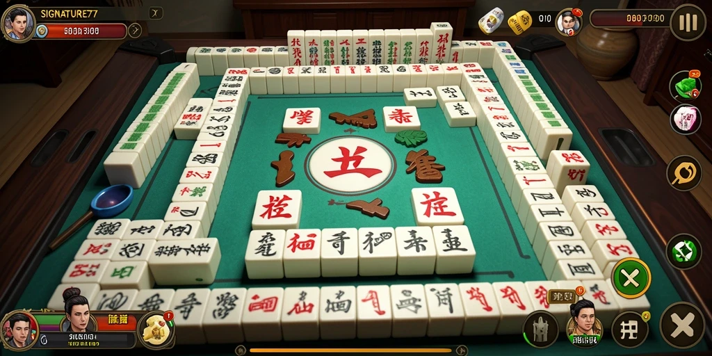 Gameplay apik dan menantang dalam SIGNATURE77 Mahjong.