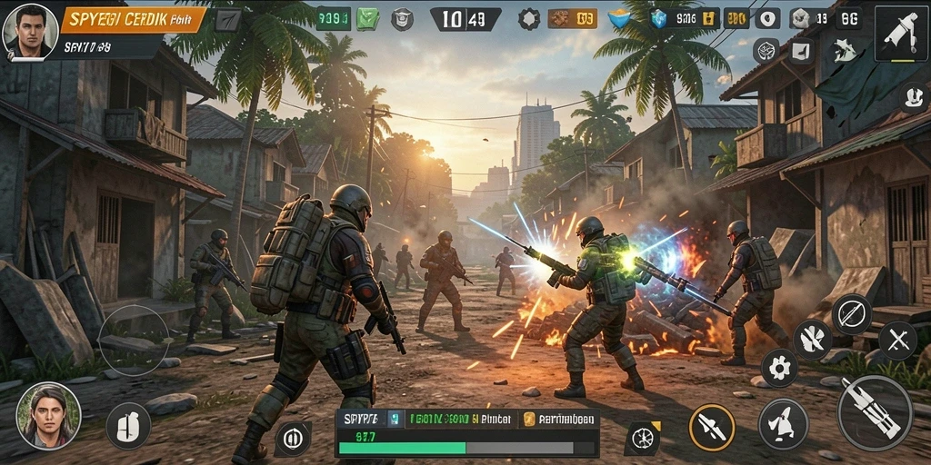 Tampilan menarik dari gameplay SPY77 dalam aksi strategi.