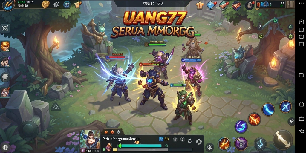 Gameplay UANG77 yang menyenangkan dalam dunia MMORPG penuh petualangan.
